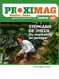 Montjardin-ProxiMag oct18-cover-Stephanie de Theux
